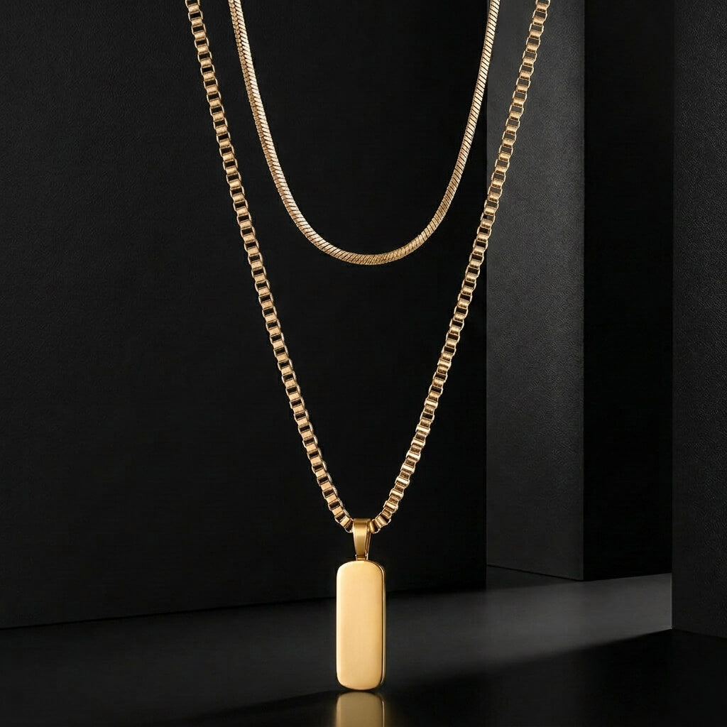 Collar Dúo - Dije Minimalista